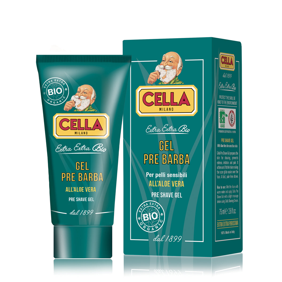 Cella Organic Pre Shave Gel 75ml