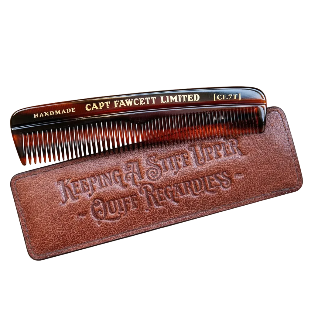 Captain Fawcett's Hair Comb with Leather Case