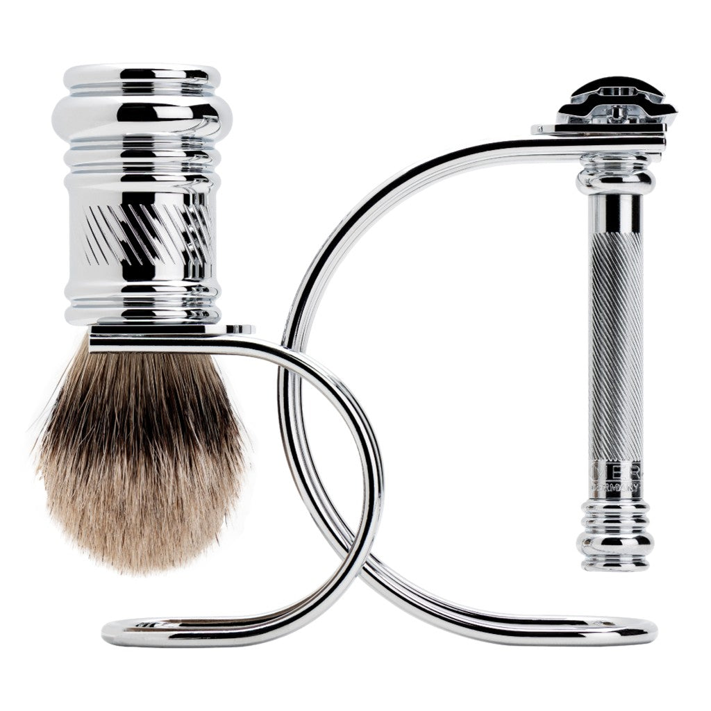 Merkur Set de Afeitar Cromado 3 Piezas 3881 001
