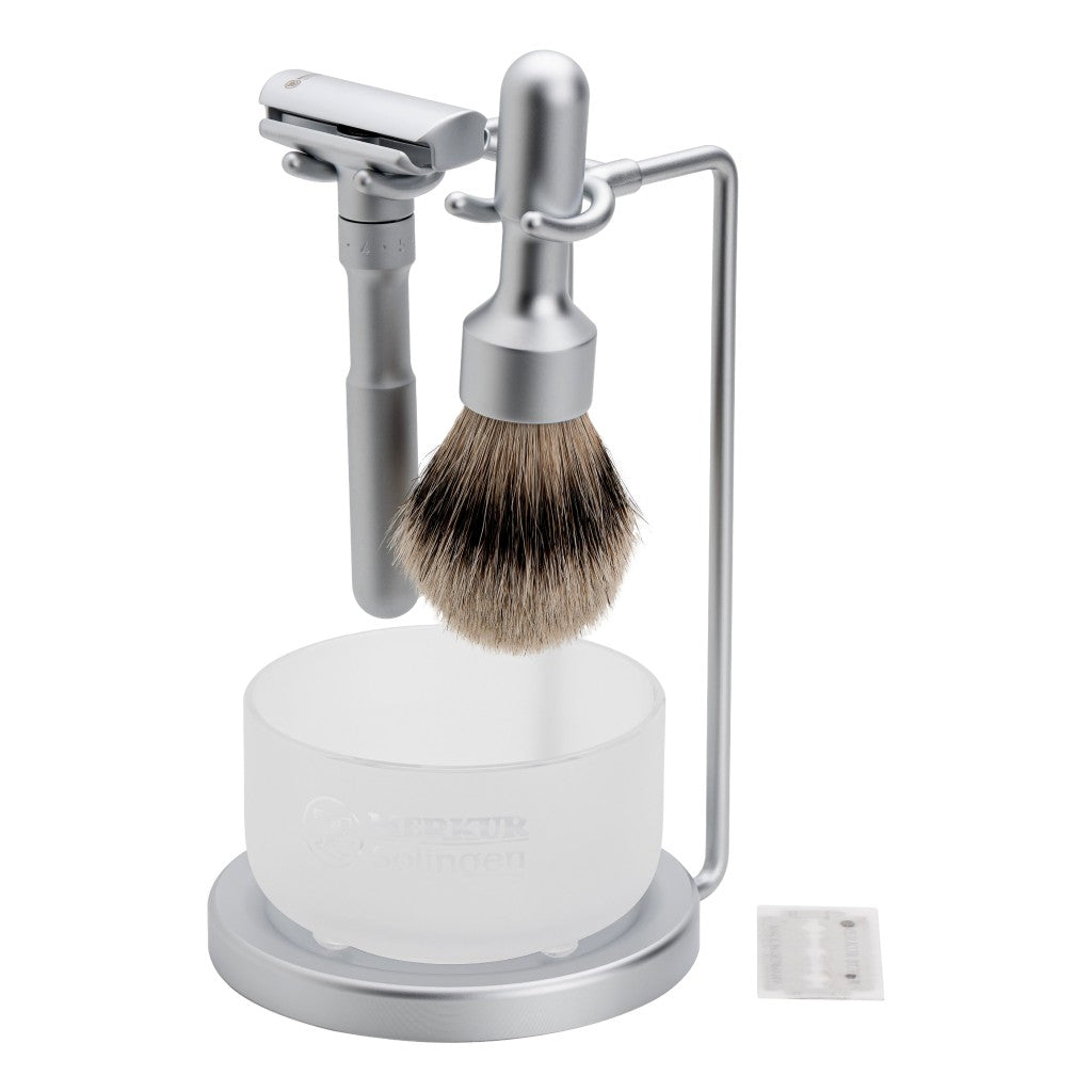 Merkur FUTUR Set de Afeitar Satinado/Mate 4 Piezas 750 002