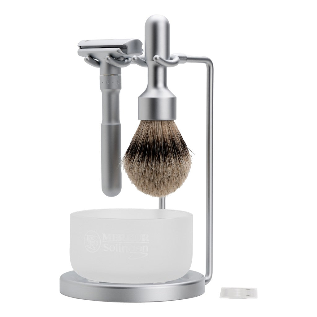 Merkur FUTUR Set de Afeitar Satinado/Mate 4 Piezas 750 002