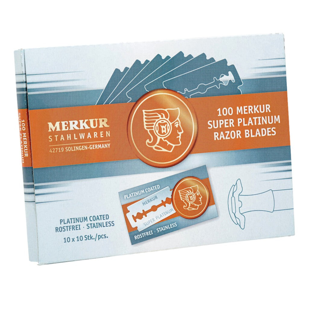 Merkur Super Platinum Cuchillas de Afeitar 100 Piezas