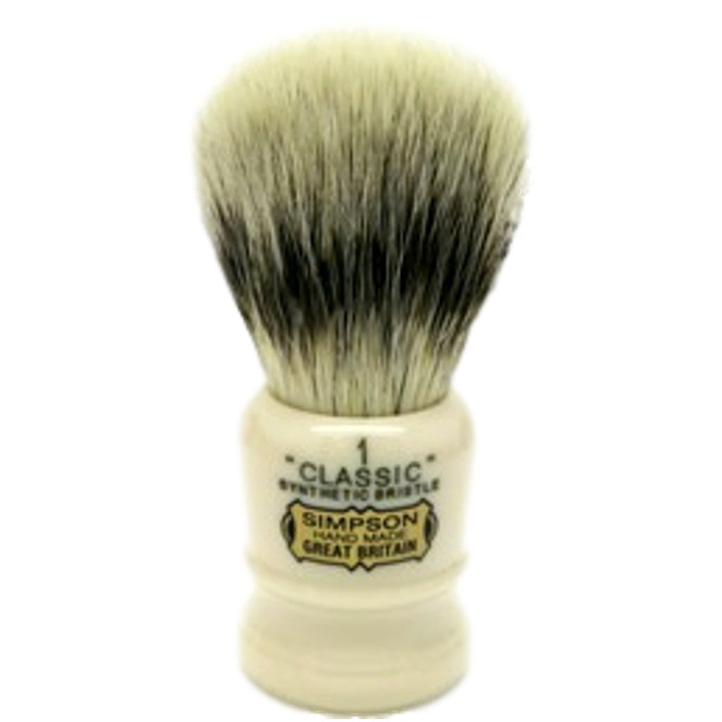 Simpsons 'Classic 1' Platinum Synthetic Shaving Brush