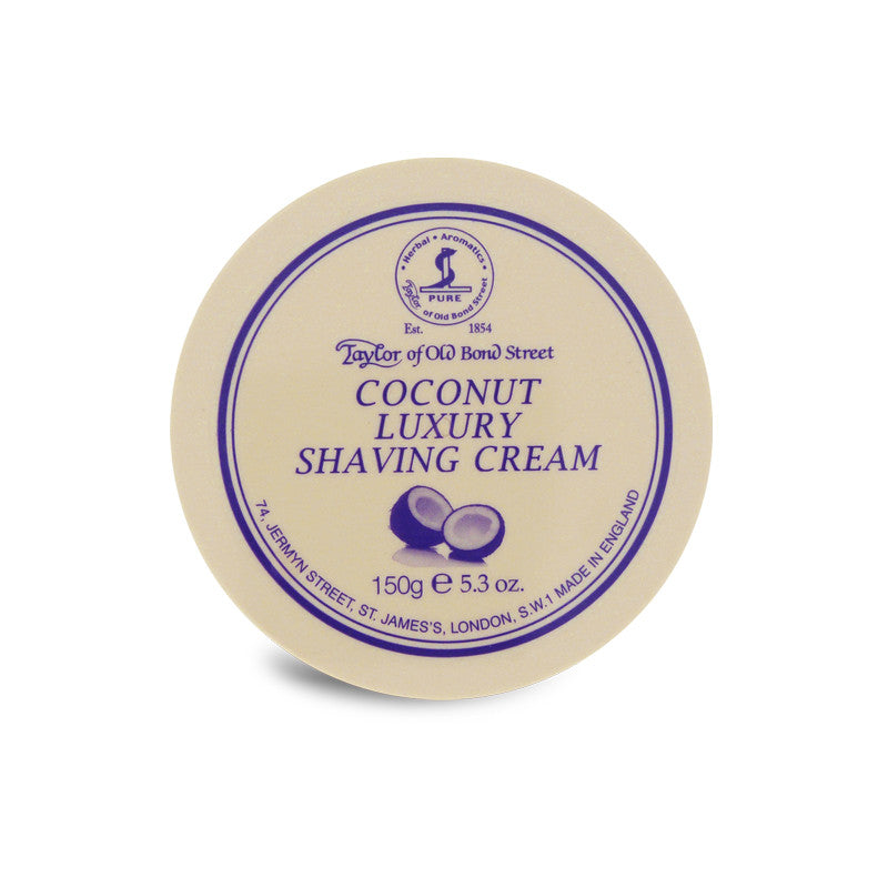 Taylor of Old Bond Street Coconut Shaving Cream 150g - Cyril R. Salter