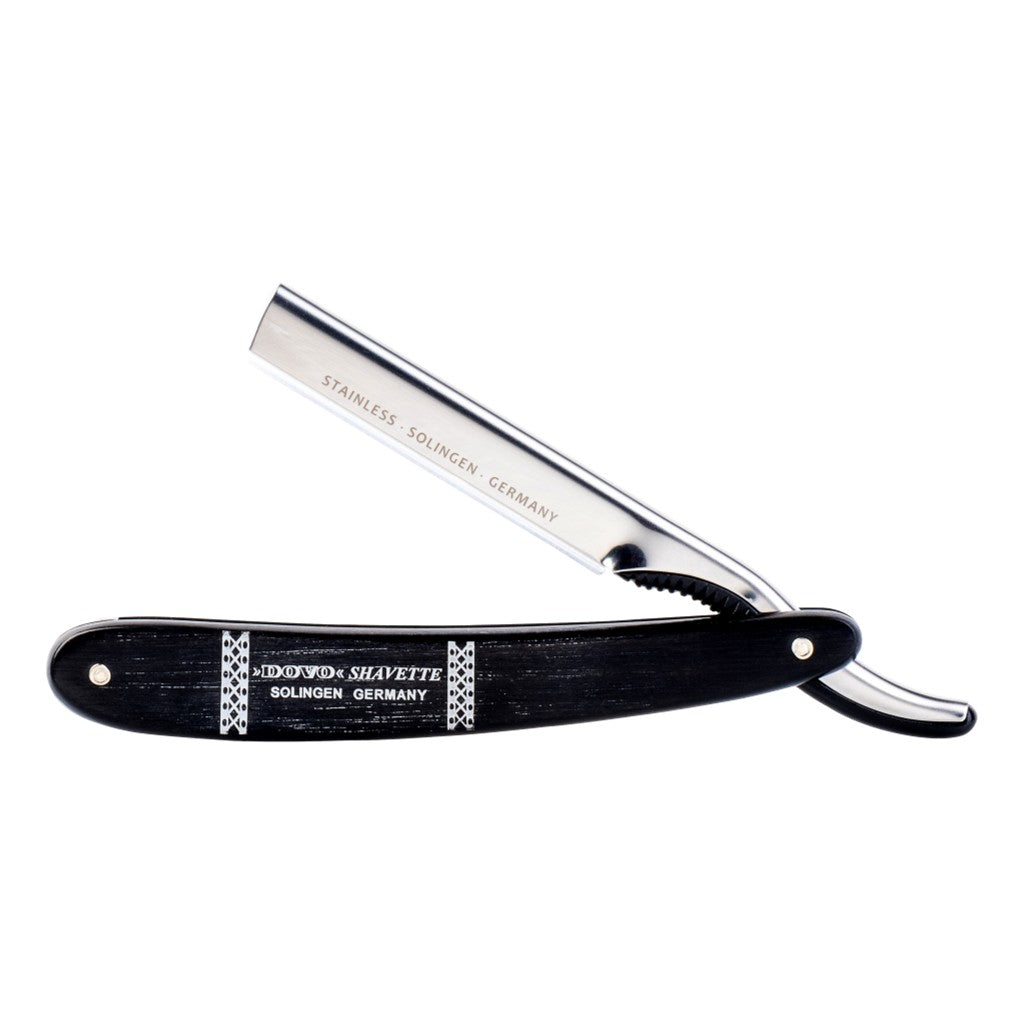 Dovo Ebony Wood Handle Shavette Straight Razor 201061 - Cyril R. Salter | Trade Suppliers of Gentlemen's Grooming Products