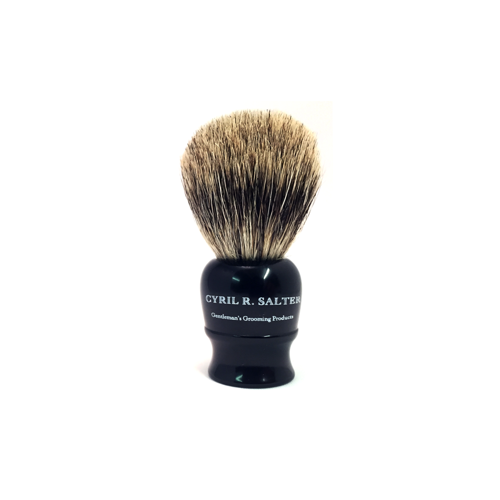 Cyril R. Salter Pure Badger Ebony Travel Shaving Brush