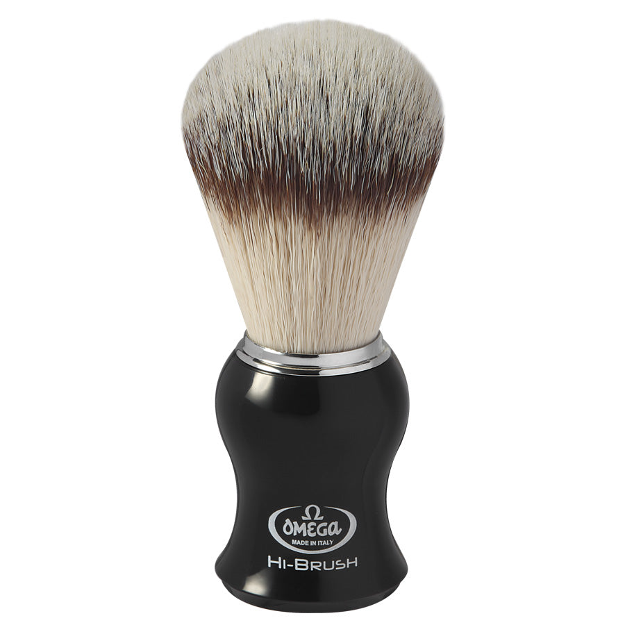 Omega HI-BRUSH Synthetic Fibre Shaving Brush 46206 (Gift Box)