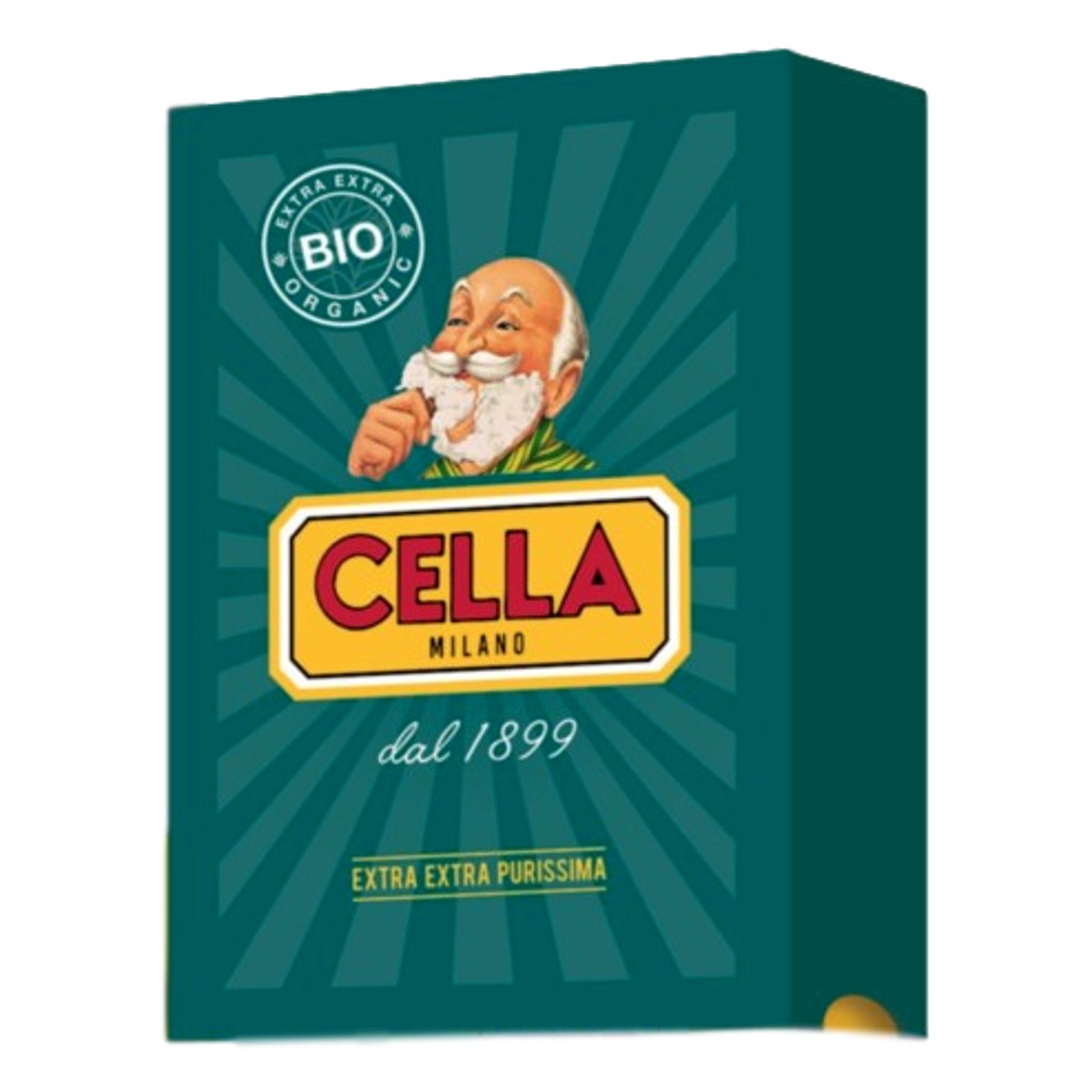 Cella Organic Shaving Cream Tube and Aftershave Balm Gift Set