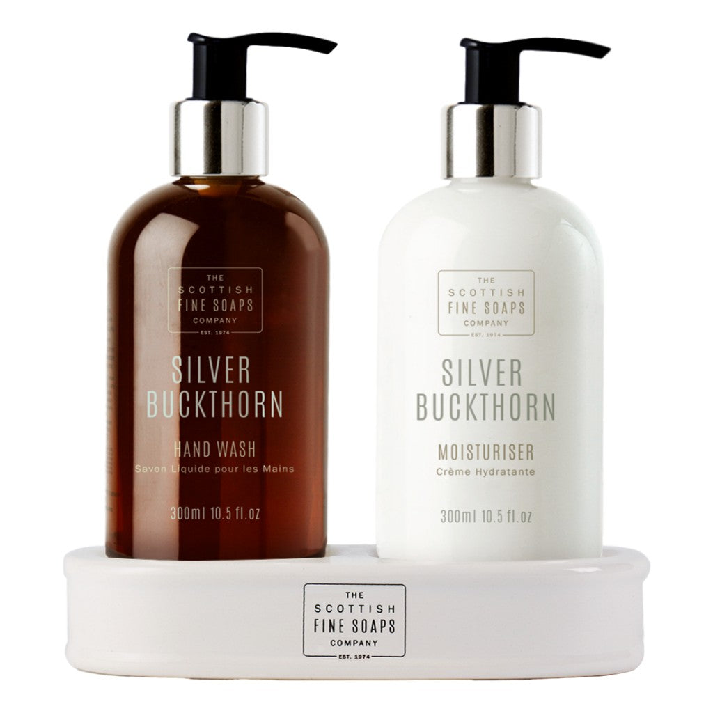 The Scottish Fine Soaps Company Silver Buckthorn Hand Care Set 2x300ml - Cyril R. Salter