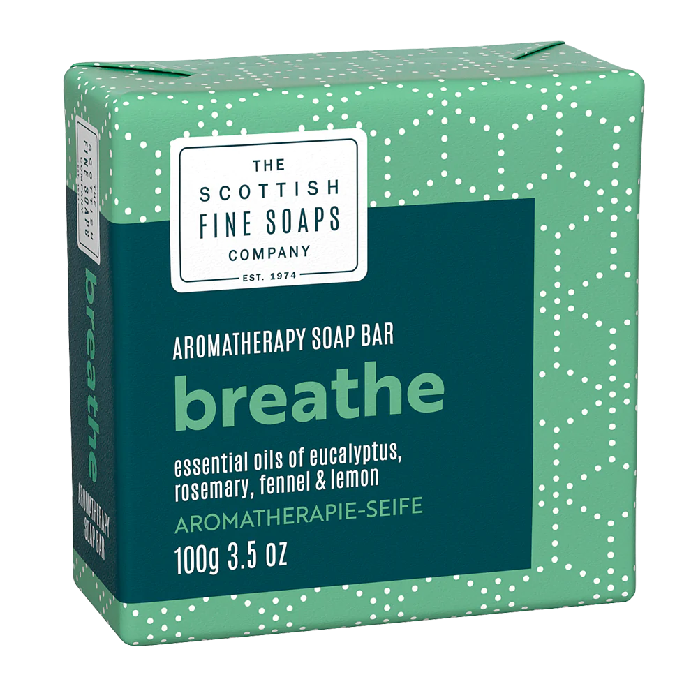 The Scottish Fine Soaps Company Barra de jabón de aromaterapia 100 g - Breathe