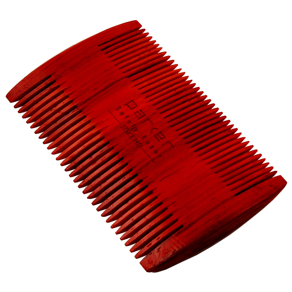 Parker Double Sided Rosewood Beard Comb - Cyril R. Salter | Trade Suppliers of Gentlemen's Grooming Products
