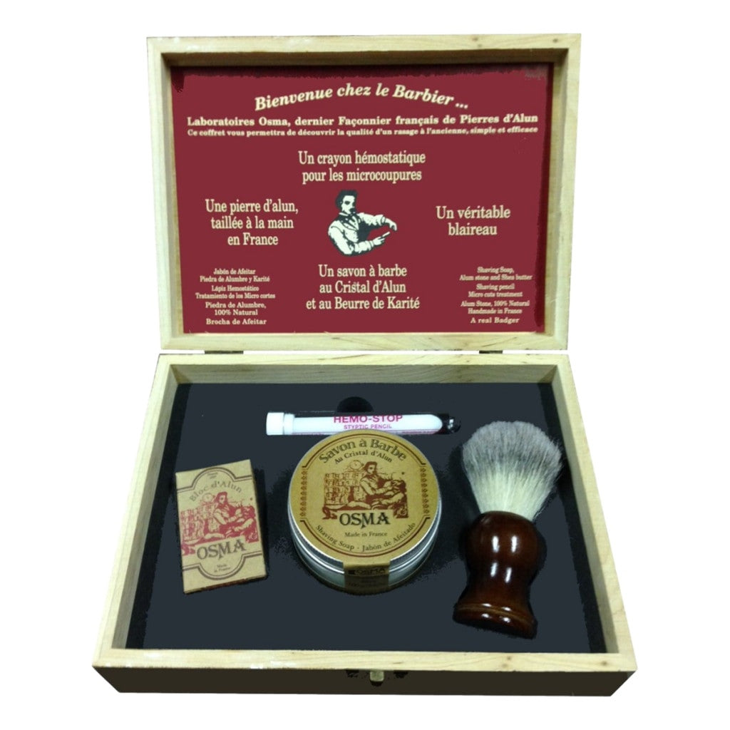 Osma Wooden Shaving Set - Cyril R. Salter | Trade Suppliers of Luxury Grooming Products