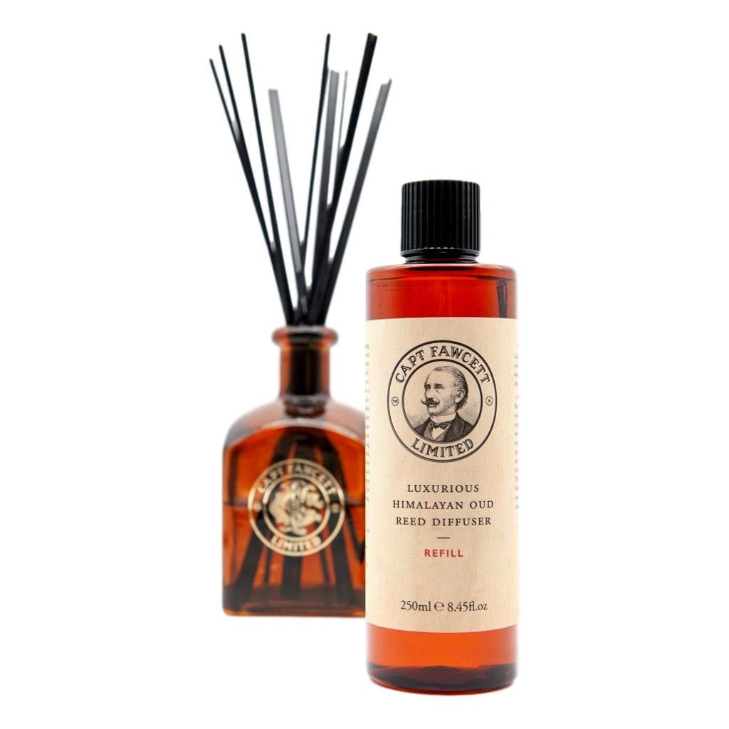 Captain Fawcett's Refill for Luxurious Himalayan Temple Oud Reed Diffuser
