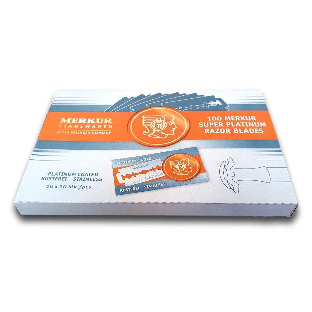 Cyril R. Salter | Trade Suppliers of Luxury Grooming Products - Merkur Super Platinum Razor Blades 100 Pieces
