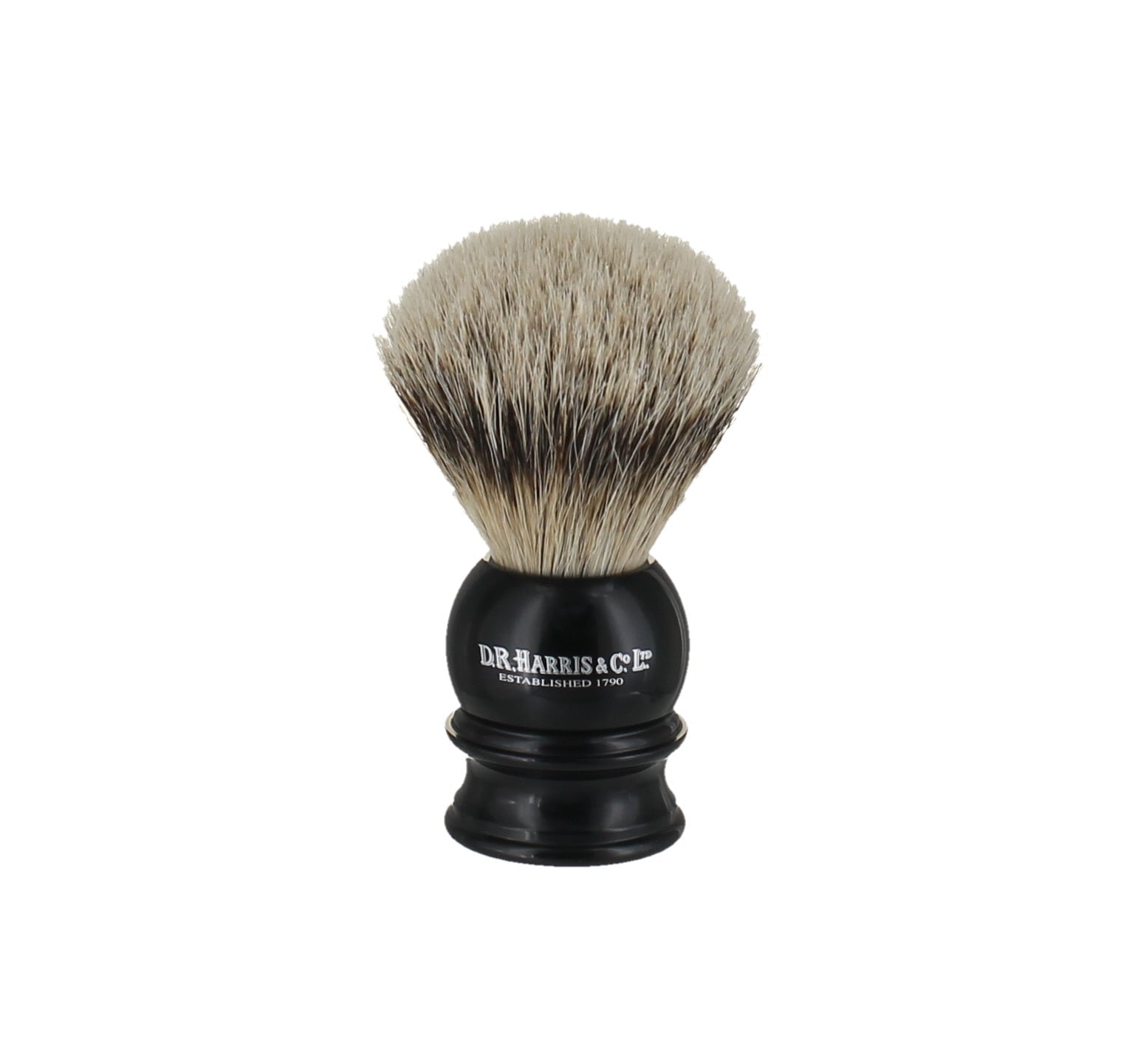 D.R. Harris E Range Ebony - Silver Tip Shaving Brush