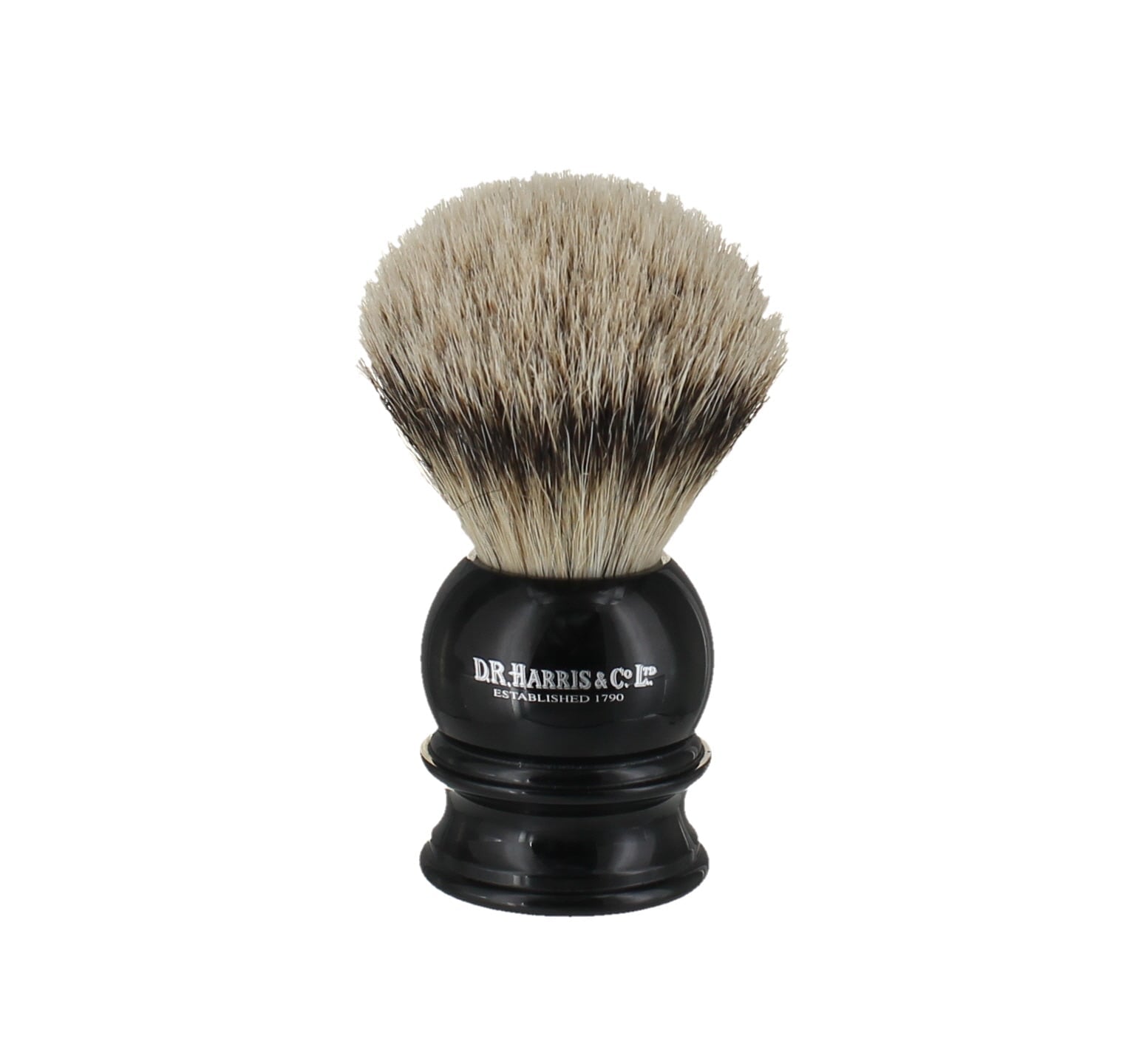 D.R. Harris E Range Ebony - Silver Tip Shaving Brush