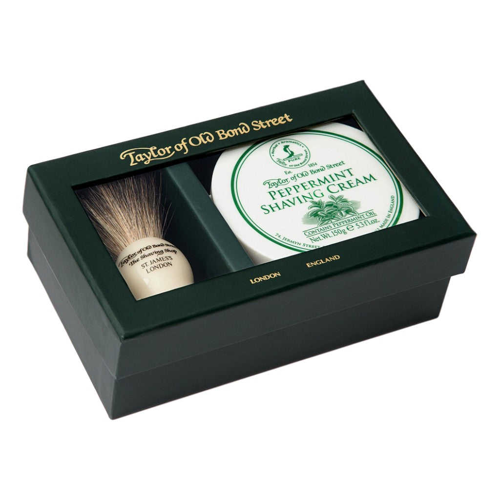 Taylor of Old Bond Street Pure Badger & Peppermint Gift Box - Cyril R. Salter
