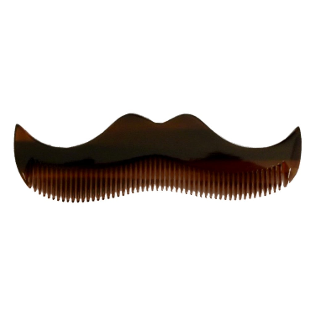 Morgan’s Moustache Shaped Comb - Amber - Cyril R. Salter | Trade Suppliers of Luxury Grooming Products