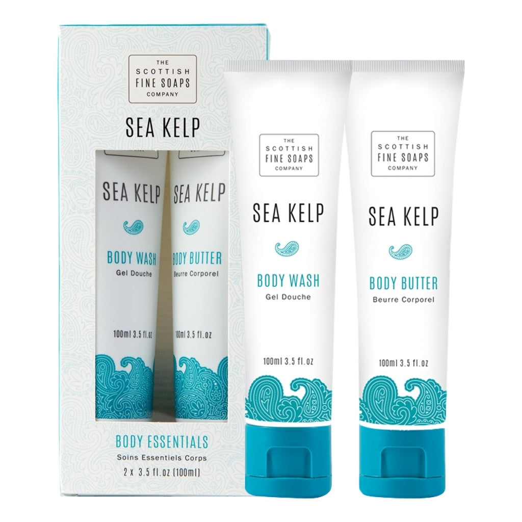 The Scottish Fine Soaps Company Sea Kelp Body Essentials 2 x 100ml - Cyril R. Salter | Trade Suppliers of Luxury Grooming Products