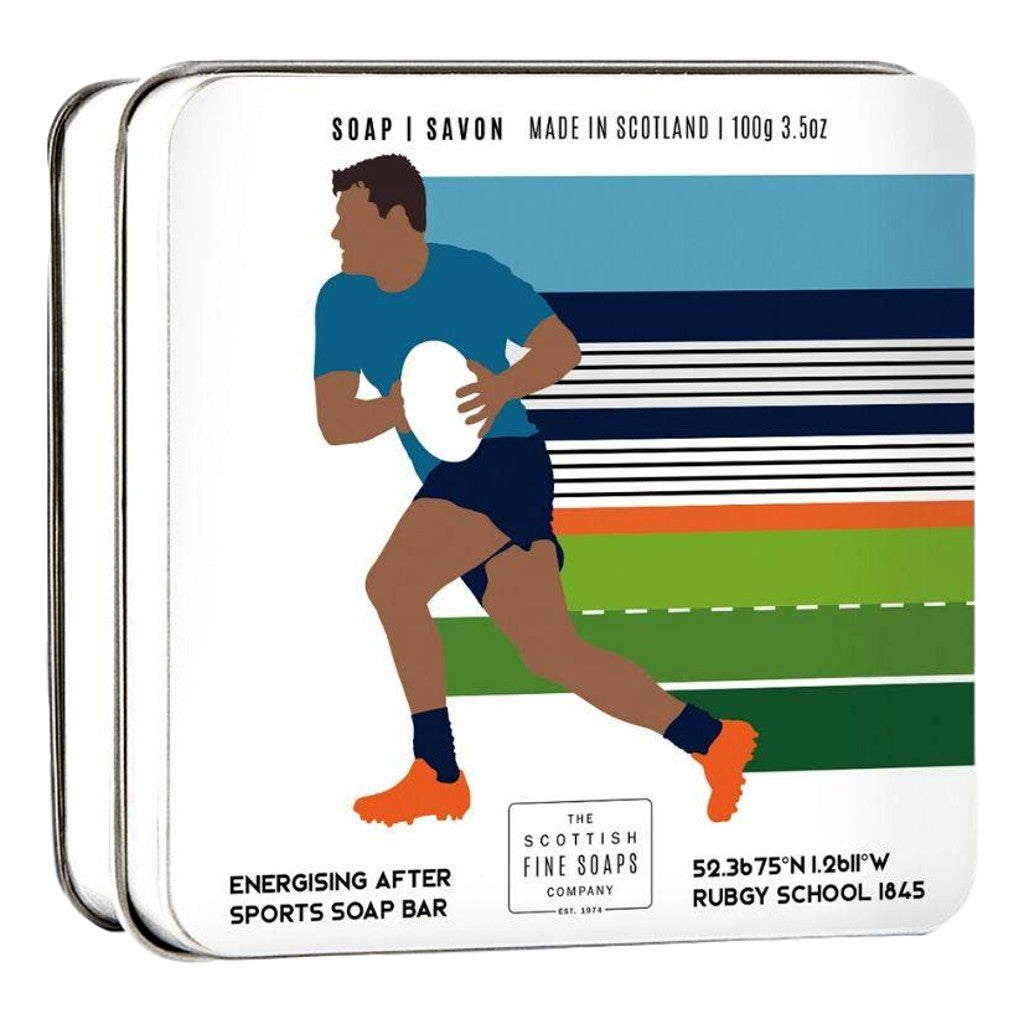 The Scottish Fine Soaps Company Sports Soap - Rugby 100g Tin