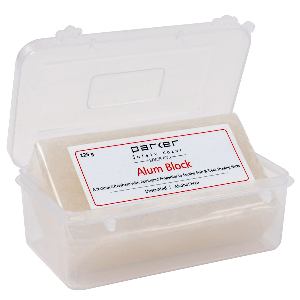 Parker Alum Block in Plastic Case 125g - Cyril R. Salter | Trade Suppliers of Gentlemen's Grooming Products