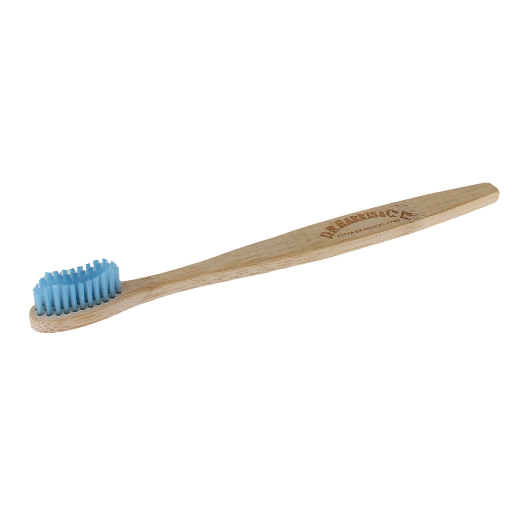 Cepillo de dientes de bambú biodegradable con cerdas azules DR Harris