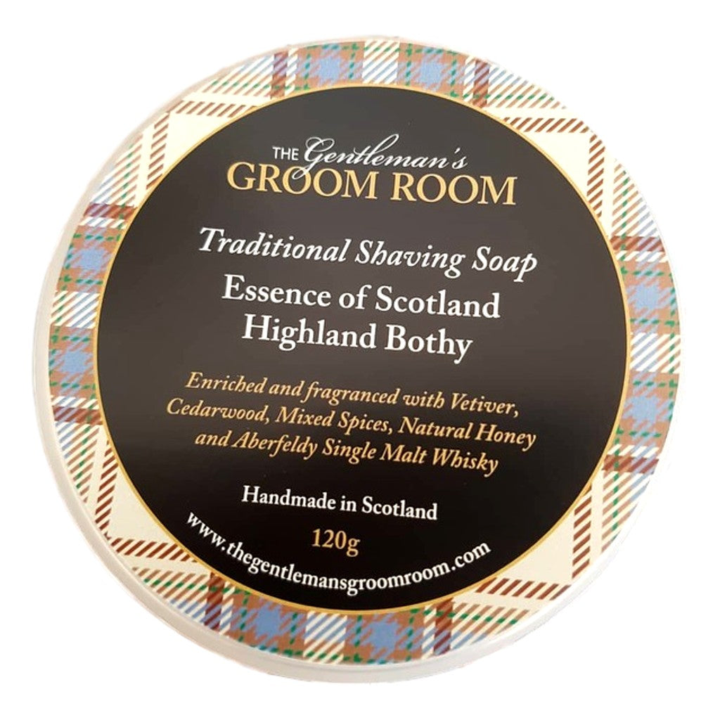 Jabón de afeitar Essence of Scotland de The Gentleman's Groom Room 120 g (todos los aromas)
