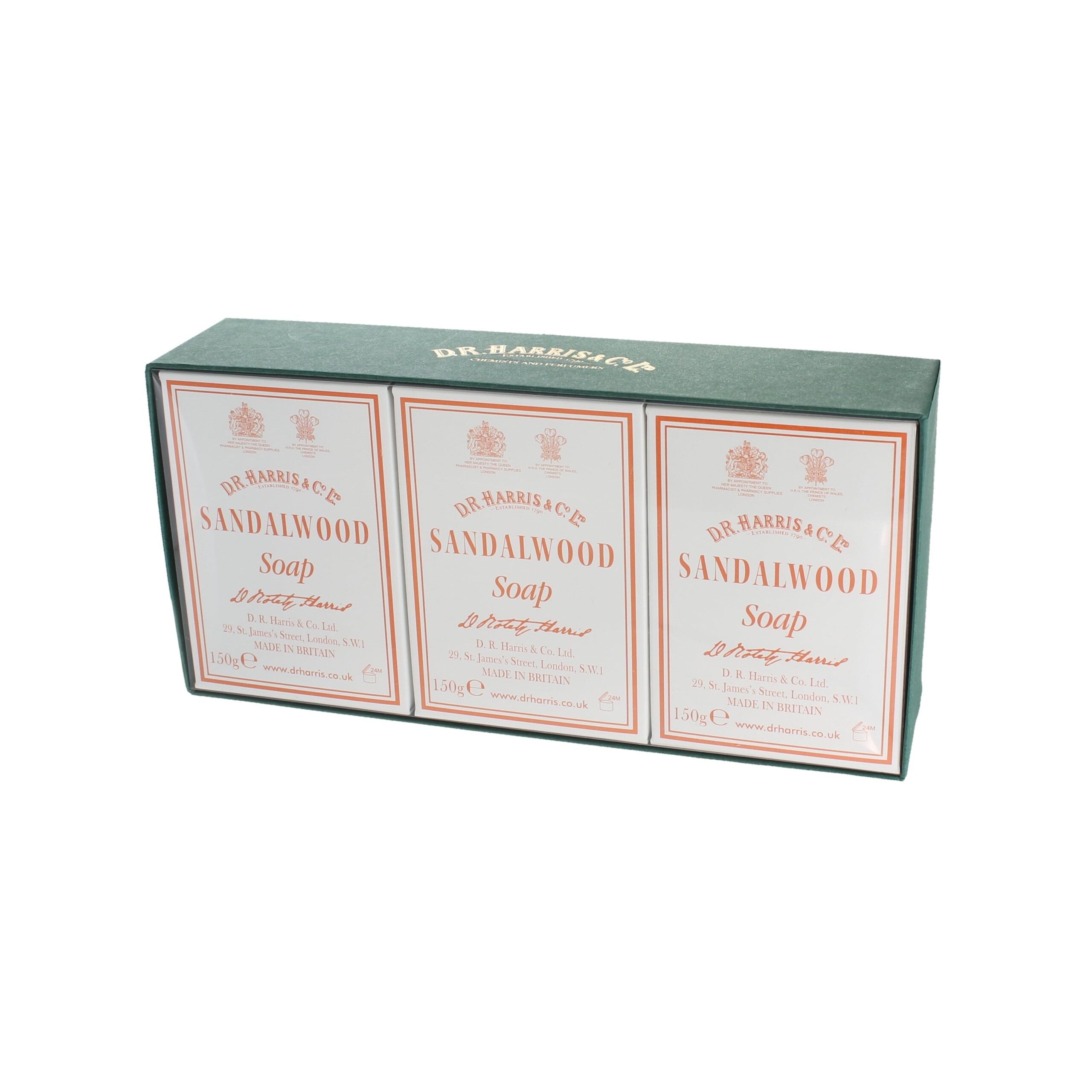 D.R. Harris Sandalwood Bath Soap 3 Pack