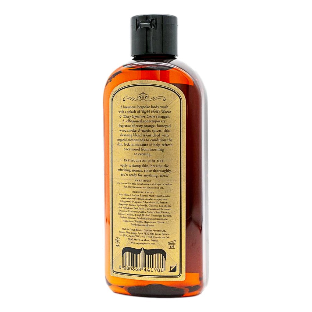 Gel de baño Ricki Hall Booze &amp; Baccy del Capitán Fawcett 250 ml