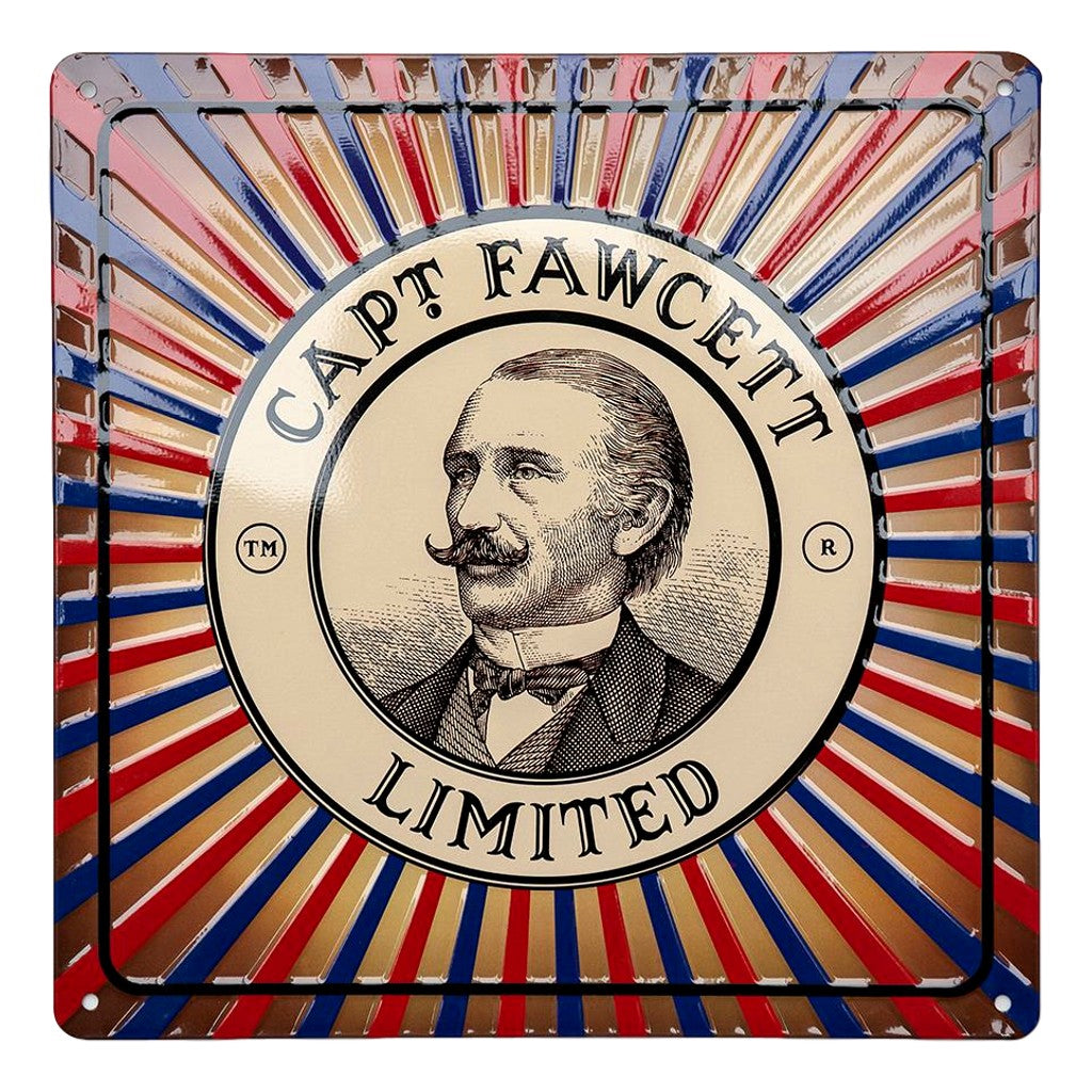 Captain Fawcett's Tin Plate Sign